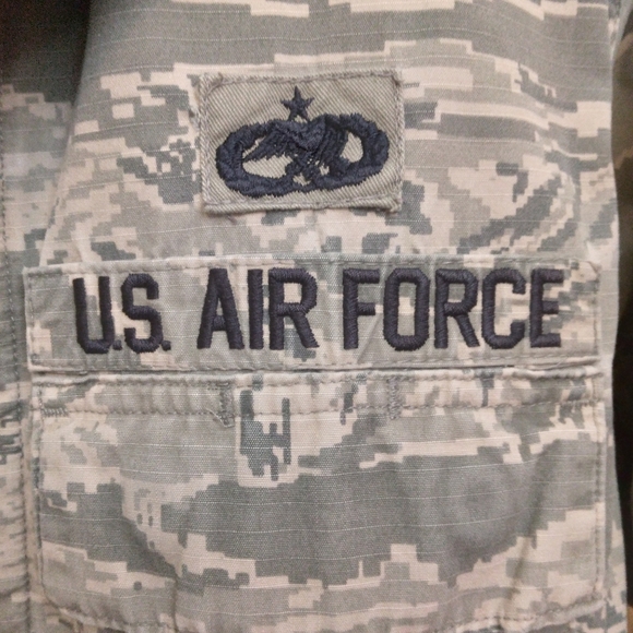 Airforce fatigues/ABU set- pants 34-36"x32" jacket L - Picture 4 of 9